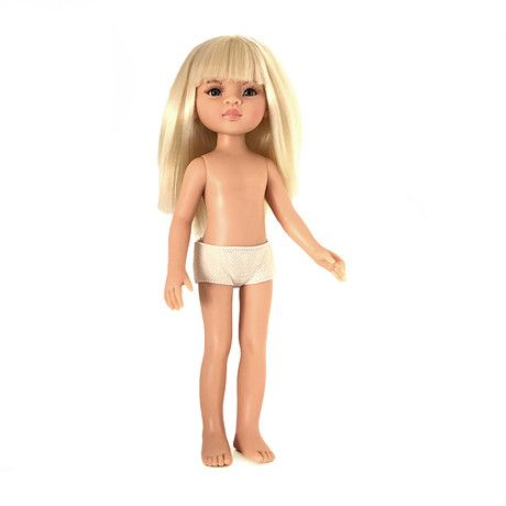 Кукла Маника б/о, 32 см (прямые, челка, глаза серые)